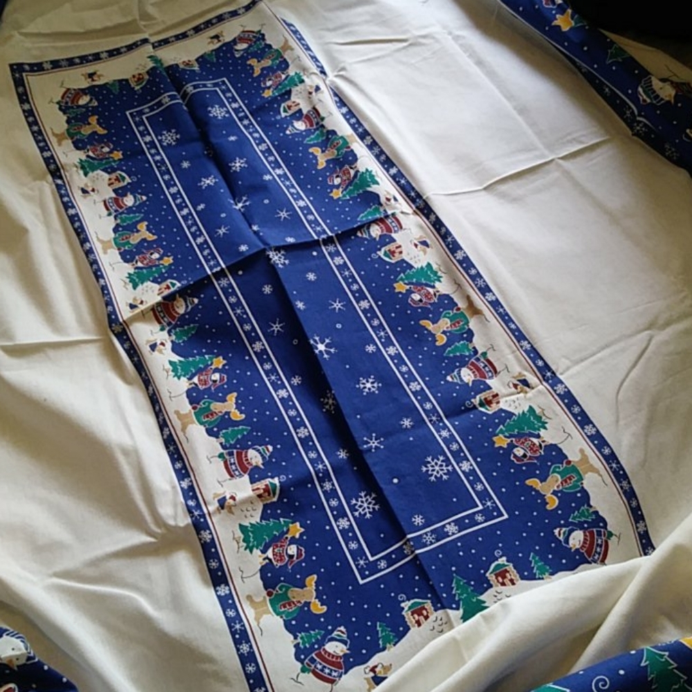 Large Table cloth 100%cotton Christmas